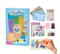 Kit de Pintura con Rasqueta para Creaciones Artísticas Infantiles - Postales DIY | Set de Pintura para Pequeños Artistas,Para Los Niños, Para La Motricidad Fina En El Aula, En Casa, En La Escuela, Cum