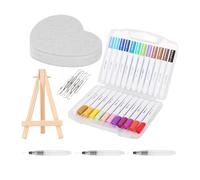Kit de pintura con textura de espuma, juego de rodillo artístico, herramienta de pintura con estampado, rodillo de pintura de espuma texturizada con mango para proyectos de decoración de paredes y uso