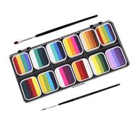 Kit de Pintura Corporal de 12 Colores, 1 Juego, Polvo Pigmento