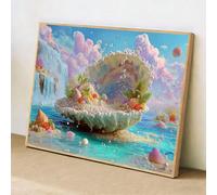 Kit de Pintura de Diamante 5D - Caparazón & Sueño - 50x70cm Diamond Painting para Adultos, Manualidades Creativas Anti-estrés, Full Drill Mosaico de Diamantes Cristales, Regalos para Mujer 1Z-1064