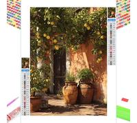 Kit de Pintura de Diamante 5D - Paisaje & Árbol - 50x65cm Diamond Painting para Adultos, Manualidades Creativas Anti-estrés, Full Drill Mosaico de Diamantes Cristales, Regalos para Mujer 1Z-123