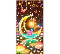 Kit de Pintura de Diamante Completo 5D Piedras Cuadradas - Pintura Diamante Adulto e Infantil - Diferentes Medidas y hasta 80 Modelos a Elegir - (Modelo Luna Estrellada, 50x100cm) - Amos