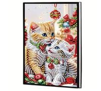 Kit de Pintura de Diamantes Mandala en Cuaderno A5, 50 Páginas, Proyecto DIY 5D con Pintura de Diamantes con Cristales y Notepad de Esquirlas de Rhinestone Regalos Creativos y Celebraciones
