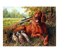 Kit de Pintura de Diamantes para Adultos Niños, Perro de caza DIY Diamond Painting Bordado Punto de Cruz, Cuadros Diamantes 5D Manualidades, Decoración de la Pared del Hogar Square drill,30x40cm