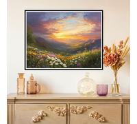 Kit de Pintura de Diamantes para Principiantes y Adultos, Naturaleza, Mosaico de Punto de Cruz con Diamantes de Resina, Manualidades DIY Creativas para Regalo y Decorativo, 30x40cm Paisaje Z#-887