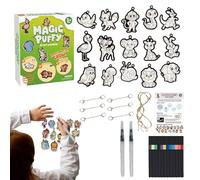 Kit de pintura de espuma - expresión artística de pintura, creatividad tridimensional, diseño de capa de pigmento sublime, generación de profundidad visual táctil | para niños, adolescentes, adultos