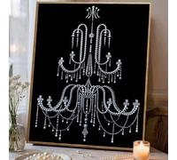 Kit de pintura de perlas de diamante para principiantes, 11.8 x 15.7 pulgadas, pintura artística de perlas con marco, hecha a mano con flores, mariposa, gemas, puntos, manualidades para decoración de