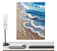 Kit de pintura de perlas | Proyecto artesanal creativo hecho a mano en 3D - Kit de pintura de perlas para decoración de pared artística - para dormitorio, salón, adultos, regalo familiar