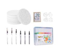 Kit de pintura de textura de espuma | Kit de textura de arte sensor,Educational Handmade Handcraft Activities, Preschool Learning Activities for School Home Classes Classroom