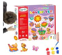 Kit de pintura de tiza, kit de pintura de tiza para niños,Proyectos de arte para niños Juegos didácticos - Pinta tus trabajos de pintura de tiza, juguetes interactivos, kits de pintura para un