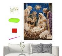 Kit de Pintura Diamantes del Belén Manualidades Religiosas Interactivas