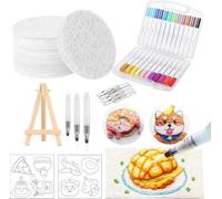 Kit de pintura mágica para manualidades, esponja de lienzo 3D, mágica, color esponjoso, papel de dibujo con textura de espuma para niños, juego de dibujo mágico con estructura, 12 lápices de colores