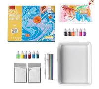 Kit de pintura para marmolado para niños,Juego de pintura de acuarela Kit de pintura de mármol - Juguetes creativos Regalos de Fiesta para niñas y niños edades 6 7 8 9 10 11 12