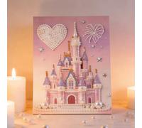 Kit De Pintura Perlas, 30X40CM Pintura De Castillo Perlas, Arte Cuentas Kits Pinturas Diamantes Perla Para Adultos Principiantes, 3D Perla Castillo Puntos Kit Pinturas Diamantes Cuentas Manualidades