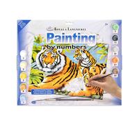 Kit de pintura por n meros grande Royal & Langnickel Junior, 15,25"" x 11,25"", Tigre y Cachorros