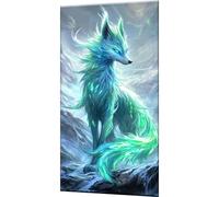 Kit de Pintura por Números para Adultos 50x100 CM Sueño Pintar por Números Adultos Zorro Cuadros para Pintar con 3 Pinceles y Pinturas Acrílicas, Manualidades Relajantes, Decoración del Hogar w0-1275