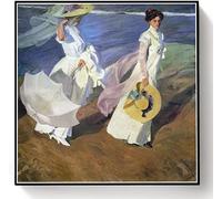 Kit de pintura por números para adultos y niños paseando por la orilla del mar por Joaquin Sorolla Kit de pintura por números en lienzo para principiantes
