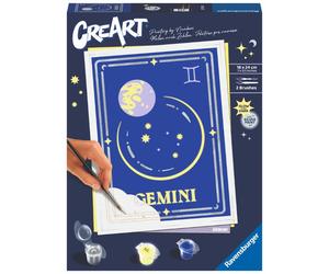 Kit de Pintura por Números Ravensburger CreArt: Géminis - Arte y Creatividad (+7 años)