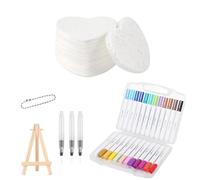 Kit De Pintura Texturizada Con Espuma Puffy Paint - Kit de Arte con Textura para Dibujar Efecto Palomitas | Juego de Manualidades con 12 Acuarelas y Pinceles para Niños y Adultos - Regalo para Cumple