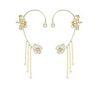 Kit de pinza para herramientas de pompón brillante sin taladrar, exquisitos clips de oreja de circonio, joyas de novia, regalos de boda limpiadores kits pinzas joyas, talla única, Cristal artificial