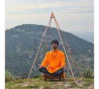 Kit de pirámide de meditación de cobre para activación del tercer ojo, pirámide rusa de cobre de lujo, 120 x 120 x 184 cm