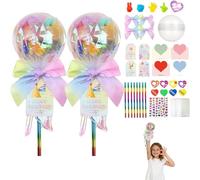 Kit De Piruletas Para San Valentín, Regalos Para San Valentín Piruleta Gigante, Paquete De 24 Set Gigante De Papelería Arcoíris Con Tarjetas Para La Escuela, Fiesta De Clase, Tarjetas (2 juegos)