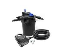 Kit de piscina de 12000 litros, 11 vatios, UVC, bomba 8000 l/h, manguera 10 m, kit de filtración 16_0001919.