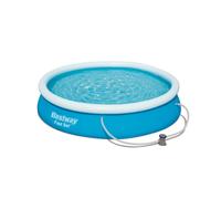 Kit de piscina desmontable autoportante BESTWAY - Fast Set - 366 x 76 cm - Redonda (Incluye una bomba de filtración)