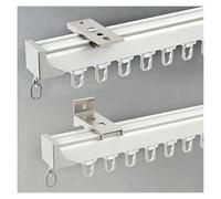 Kit De Pista De Cortina, Riel De Cortina Resistente Montaje En Techo/Pared Separador De Ambientes Para Dormitorio Rieles Para Cortinas De Ducha De 1 Carril Aluminio(600cm(4 * 150cm))