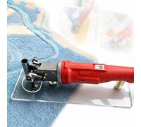 Kit de pistola de alfombra en forma de V, talladora eléctrica de 1500 rpm con placa auxiliar transparente, velocidad y profundidad ajustables, bajo ruido, para alfombras personalizadas