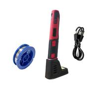 Kit De Pistola For Soldar Inalámbrico De 4V Con Batería De Iones De Litio De Calor Rápido De 1500mAH, Kit De Soldador Electrónico De Estaño, Herramienta De Soldadura Portátil(Red)