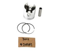 Kit de pistón 50 cc 70 cc 90 cc 40,3 mm 47 mm 49 mm compatible con motor Minarelli de 2 tiempos CH Racing WSM WXE 50 2003-2005 AM6(70cc 47mm)