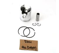 Kit de pistón 50cc 70cc 90cc 40,3 mm 47 mm 49 mm para Motor Minarelli AM6 de 2 Tiempos Compatible con CH Racing WSM WXE 50 2003-2005(50CC 40.3MM)