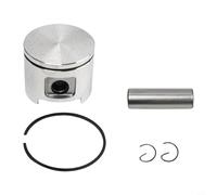 Kit de pistón cilíndrico de 48 mm para motosierra 61, cromado multicapa, ajuste de precisión, repuesto del motor para mantenimiento y reparación (para montaje PISTON)