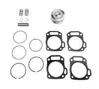 Kit de pistón de cabeza plana de 70 mm para Predator 212 224 cc para GX160 para motor GX200, pieza de repuesto de metal de alta densidad para Mini Bike Go-Kart, 1 juego