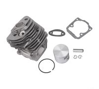 Kit de pistón de cilindro de 46 mm para modelos Husqvarna-555 556 560 562, kit de reconstrucción de motor de motosierra con montaje de cilindro de pistón de metal de 46 mm, compatible con 560XP 562XP
