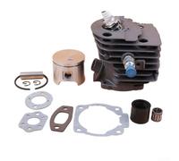 Kit de pistón de cilindro de 46 mm para Rancher para motosierras 50 51 55 con válvula de admisión y descompresión de revestimiento Nikasil para 503 60 91 71 para 503 16 16 02
