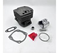 Kit de pistón de cilindro de 48 mm compatible con motosierra de gasolina H-usqvarna 365, Jonsered 2065, CS2165, puerto cuadrado, 503691073 y 503691072.