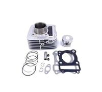 Kit de pistón de cilindro de motor de motocicleta de 57 mm for EN150, EN150-A, EN 150cc, GZ150-A, 150cc, EN150cc, repuestos(Silver)
