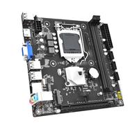 Kit de Placa Base Fit For JINGSHA H61 ITX con procesador Core i7 3770 + 2 x 8 GB = 16 Memoria DDR3 + Ventilador CPU H61M Conjunto LGA 1155 Placa Madre