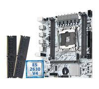Kit de Placa Base X99 con CPU E5 2630 V4 2011-3 + DDR4 de 16 GB Compatible con NVME m.2 PR9-H