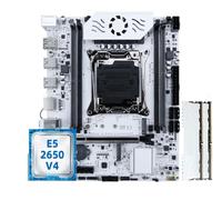 Kit de Placa Base X99 con CPU E5-2650 V4 y DDR 2133 MHz, 8 GB*2 = 16 GB de RAM, chipset LGA2011-3 C612, DDR4 M.2 de Doble Canal(Motherboards)