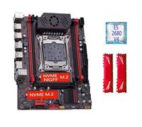 Kit de Placa Base X99 LGA2011 3 Xeon E5 2680 V4 2 * 8GB 16GB DDR4 3200Mhz 4 Canales NVME USB3.0 SA-TA3.0 Interfaz TPM 2.0