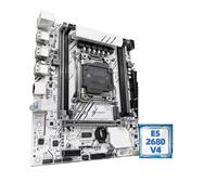Kit de Placa Base X99-W con procesador LGA2011-3 Xeon E5 2680V4, DDR4, 16 GB (1 x 16 GB), 2133 MHz, Memoria RAM NVME M.2 SATA(Motherboard+CPU+RAM)