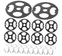 Kit de Placa de Ciruela para Funda de Asiento de Automóvil 10 Piezas Ganchos de Metal Clips de Plástico para Instalación Y Reemplazo de Funda de Asiento de Automóvil