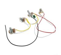 Kit de placa de control de bajo para bajo, 152 mm x 68 mm, tamaño para bajo | Totalmente precableado, macetas de 250 K, 2 volúmenes 1, ahorra tiempo de instalación, se adapta a modelos de bajo jazz