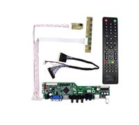 Kit De Placa De Control TV56 For Monitor HB140WX1-200 HB140WX1-300 TV + HDMI + VGA + AV + USB Controlador De Placa Controladora De Pantalla LED LCD, Accesorio De TV(HB140WX1-300)