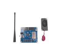 Kit de Placa de Demostración del Módulo de Intercomunicación, Módulo Walkie-Talkie UHF SA818S + Altavoces + Antenas de Varilla Recta (400-480 MHz)