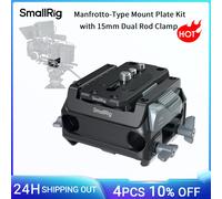 Kit de Placa de Montaje Tipo Manfrotto SmallRig con Abrazadera de Doble Varilla de 15 mm para Follow Focus, Matte Box y Placas de Batería V-Mount para Tipo 501 5366