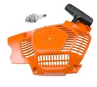 Kit de placa de tracción de arranque para motosierra H555 565 560XP, montaje de retroceso de panel naranja, componente de chispa, ligero 198 g, espaciado preciso de agujeros, 15 cm, 10,5 cm, 9 cm, 8,5